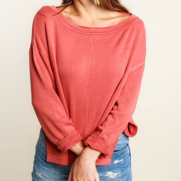 Free People Tops - NWT Free People Be Good Terry Pullover